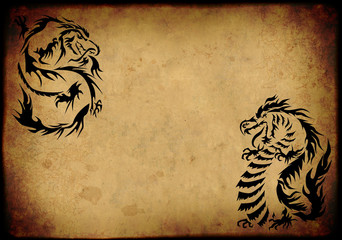 Sheet of ancient parchment © frenta