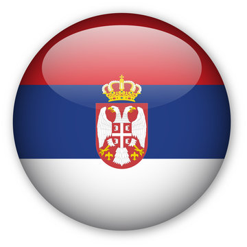 Serbian flag button