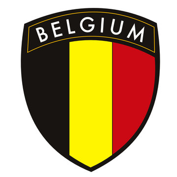 scudetto belgio con bandiera