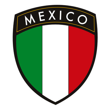 scudetto messico con bandiera