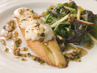 Cherve en Croute with an Apple Salad