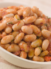 Tomato Braised Cannellini Beans