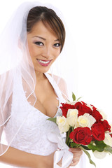Beautiful Asian Bride at Wedding