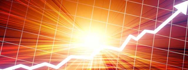 arrow graph going up