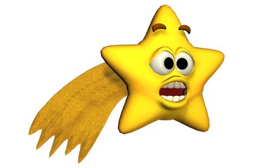 Sternschnuppe erschrocken