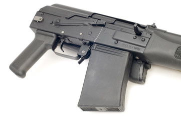 hunting rifle close up