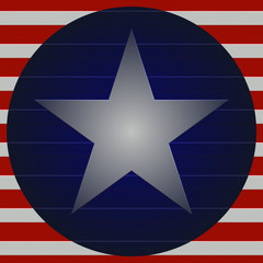 US flag star