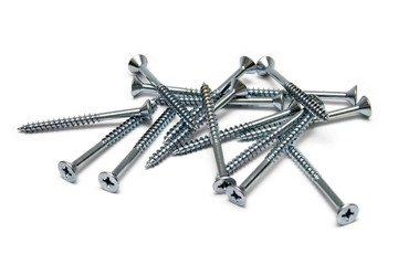 screws isolated on white