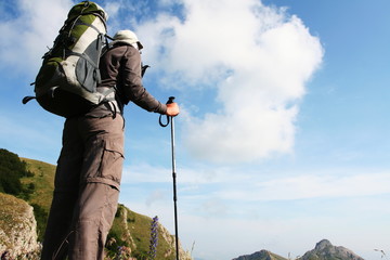 Man on the cliff