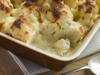 Dish of Cauliflower Cheese