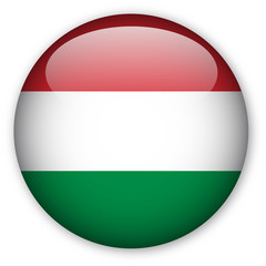 Obraz premium Hungarian flag button