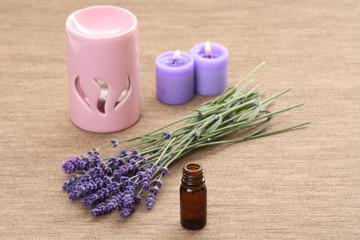 Fototapeta na wymiar lavender aromatherapy