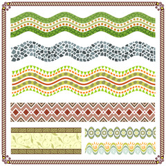 Vector illustration of Pattern Border