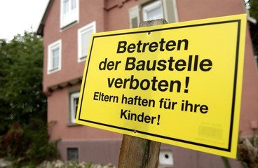 Obraz premium Vorsicht Baustelle