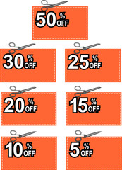 Cut-out discount coupon