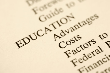 Education table of contents.