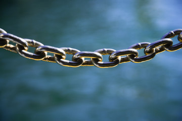Metal chain.