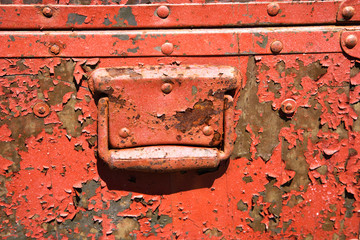 Old metal storage container.
