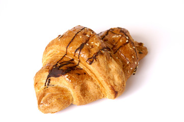 Ein Croissant zum Frühstück
