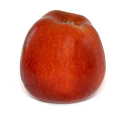 Red apple isolated on white