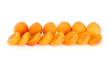 Few whole apricots and some halves