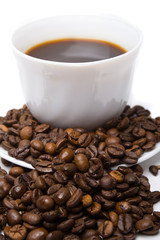 The cup of coffee and beans 8  