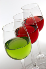 Three glasses
