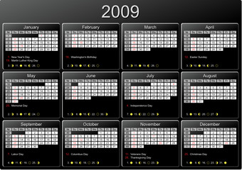 Calendar 2009 US