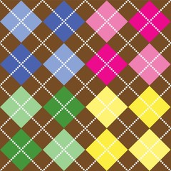 Colored Argyle Pattern