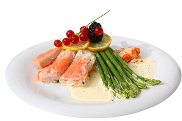 Lachs mit Spargel