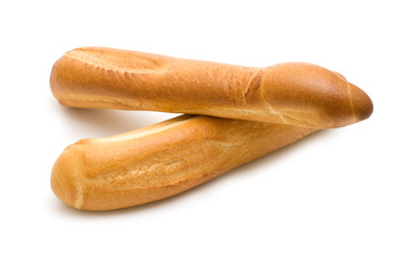 long roll on white background