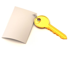 key with note