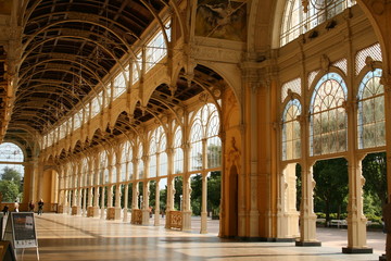 Small cafe after thye rain