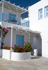 cyclades greek architecture guest house motel hotel