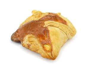 Baked pastry dough with cheese