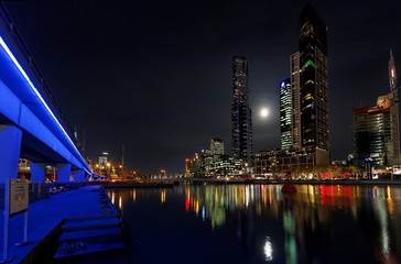 Fototapeta premium Moonlight in Melbourne