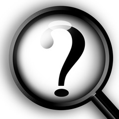 close up on question mark