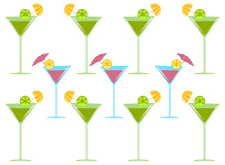 Summertime cocktails party background
