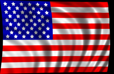 Naklejka premium American flag