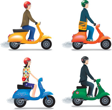 bobos &agrave; scooter