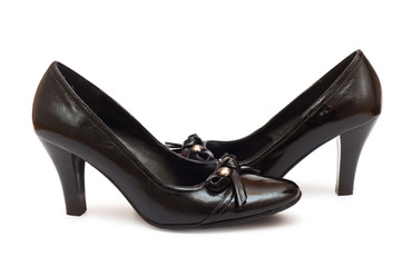 Woman shoes isolated on the white background