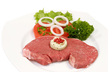 Steak mit Kräuterbutter