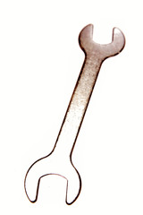 Spanner isolated over white background