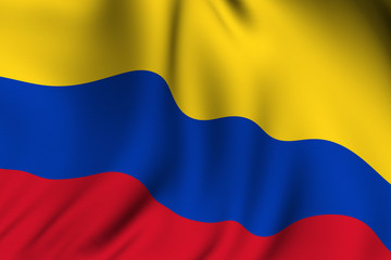 Rendered Colombian Flag