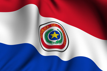 Rendered Paraguayan Flag