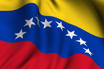 Rendered Venezuelan Flag