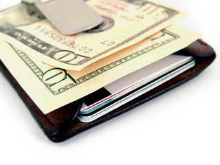 wallet with cash
