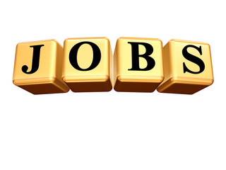 golden jobs isolated