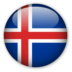 Iceland flag button