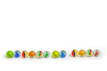 BIGLIE DI VETRO COLORATE